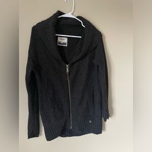 TNA Aritzia Shawl Collar Telluride Size XS Wool Zip Cargdigan Sweater NWOT